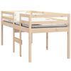 vidaXL Letto a Soppalco 75x190 cm in Legno Massello di Pino