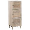 vidaXL Credenza Bianco 40 x 33 x 110 cm legno massello di mango