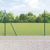 vidaXL Palo della recinzione Verde 10 x 1,5 m (rete da 13 mm)