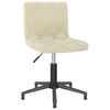 vidaXL Sedie da Pranzo Girevoli 4 pz Crema in Velluto