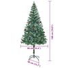 vidaXL Albero di Natale artificiale Verde 180 cm PVC e Acciaio