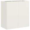 vidaXL Fioriera Bianca 80x40x80 cm in Acciaio Laminato a Freddo