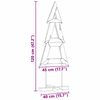 vidaXL Albero di Natale Marrone 120 cm Legno massello di teak