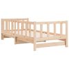 vidaXL Divano Letto con Letto Estraibile 90x190 cm Legno Massello Pino