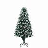 vidaXL Albero di Natale artificiale con 300 LED Verde 180 cm
