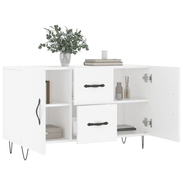 vidaXL Credenza Bianca 100x36x60 cm in Legno Multistrato