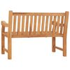 vidaXL Panca da Giardino con Cuscino 120 cm Legno Massello di Teak