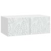 vidaXL Mobile Porta TV da Muro 98 x 41 x 30 cm Bianco