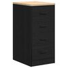 vidaXL Armadietto da Garage Nero 40x51x85 cm in Legno Massello di Pino