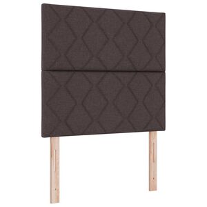 vidaXL Testiera Marrone Scuro 100 cm Tessuto