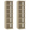 vidaXL Scarpiere 2 pz Rovere sonoma 27,5x27x102 cm