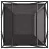 vidaXL Focolare Nero 80 x 80 x 40 cm Acciaio