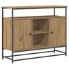vidaXL Credenza rovere artigianale 100 x 35 x 80 cm Legno multistrato