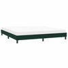 vidaXL Giroletto senza Materasso Verde Scuro 200x210 cm in Velluto
