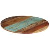 vidaXL Piano Tavolo Rotondo 60 cm 15-16 mm in Legno di Recupero