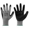 vidaXL Guanti da Lavoro 12 pz Grigio e Nero 11 / XXL Poliestere