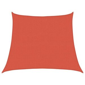 vidaXL Vela Parasole 160 g/m&sup2; Trapezio Terracotta 3/4x3 m in HDPE