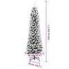 vidaXL Albero di Natale artificiale con 300 LED Bianco 210 cm