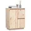 vidaXL Credenza 60x34x75 cm in Legno Massello di Pino