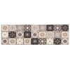 vidaXL Tappeto da Cucina Mosaico grigio e beige 150 x 45 cm