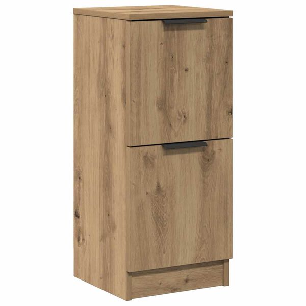 vidaXL Credenza Rovere Artigianale 30x30x70 cm in Legno Multistrato