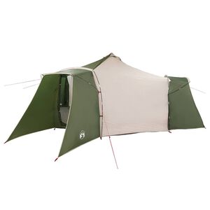 vidaXL Tenda Tipi con tetto Verde 492 x 492 x 275 cm taffet&agrave;
