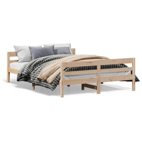 vidaXL Letto senza Materasso 120x200 cm in Legno Massello di Pino