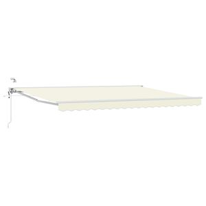 vidaXL Tettuccio Elettrico Retrattile Crema e Bianco 4 &times; 3,5 m