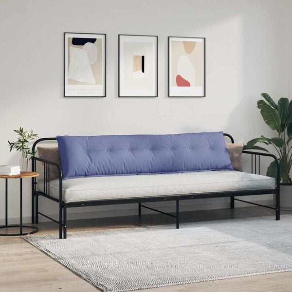 vidaXL Cuscino per Schiena Blu jeans 200 x 19 x 50 cm Tessuto