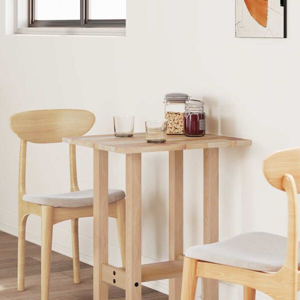 vidaXL Piano Tavolo Rettangolare 60x50x2cm in Legno Massello di Acacia