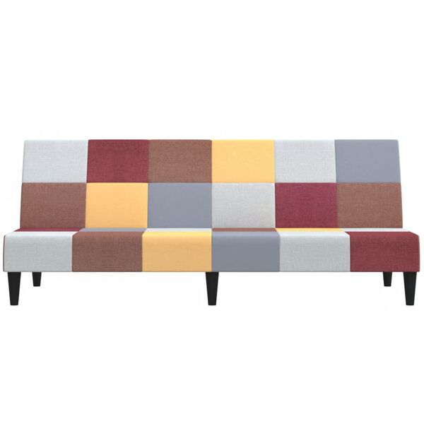 vidaXL Divano Letto a 2 Posti in Tessuto