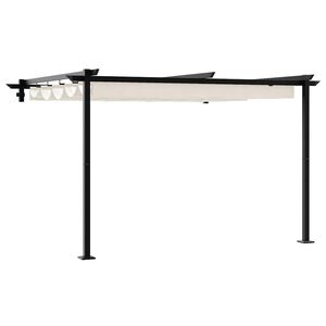 vidaXL Gazebo 300 x 300 x 200 cm Crema Poliestere