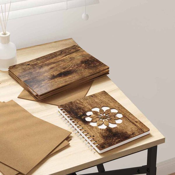 vidaXL Pannelli decorativi 12 pcs Rovere fumo 21 x 30 x 0.3 cm