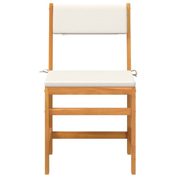 vidaXL Set da Balcone 3pz con Cuscini in Legno Massello di Acacia
