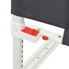 vidaXL Sponda Letto Sicurezza Bambini Grigio Scuro 160x25 cm Tessuto