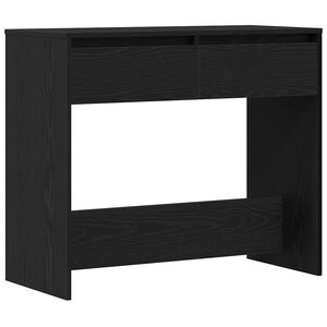 vidaXL Tavolino Consolle Rovere Nero 89x41x76,5cm Legno Multistrato