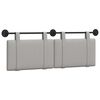vidaXL Testata appesa Grigio Nuvola 150 x 55 x 5 cm Tessuto