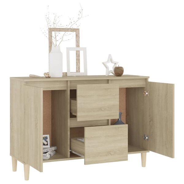 vidaXL Credenza Rovere Sonoma 101x35x70 cm in Legno Multistrato