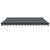 vidaXL Tenda da Sole Retrattile Antracite 4x3 m in Tessuto e Alluminio