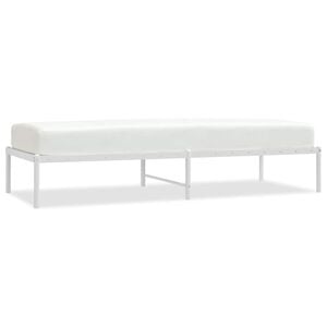 vidaXL Giroletto in Metallo Bianco 75x190 cm