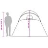 vidaXL Tenda da Campeggio a Cupola 6 Persone Grigio e Arancione