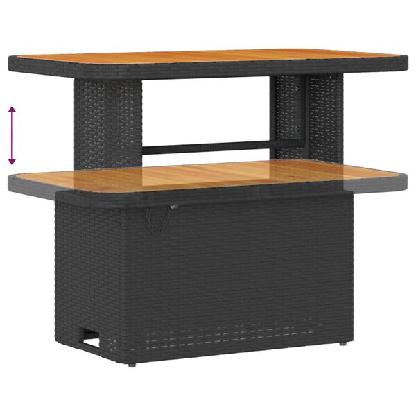 vidaXL Set Divano da Giardino 8 pcs Nero polyrattan