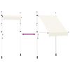 vidaXL Tenda da Sole Retrattile Manuale 150 cm Crema