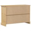 vidaXL Credenza Corona 112x40x75 cm in Legno Massello di Pino