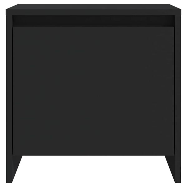 vidaXL Comodino Nero 45x34x44,5 cm in Truciolato