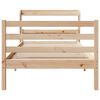 vidaXL Giroletto con Testiera 100x200 cm Legno Massello di Pino
