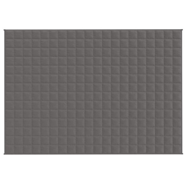 vidaXL Coperta Ponderata Grigia 138x200 cm 10 kg Tessuto