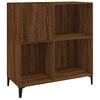 vidaXL Mobile Porta Dischi Rovere Marrone 84,5x38x89 Legno Multistrato