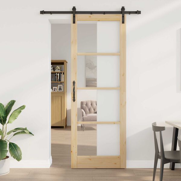 vidaXL Porta scorrevole ORKDAL Naturale 83 x 232 cm