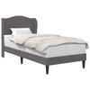 vidaXL Struttura del letto con testiera Grigio 100 x 200 cm Similpelle
